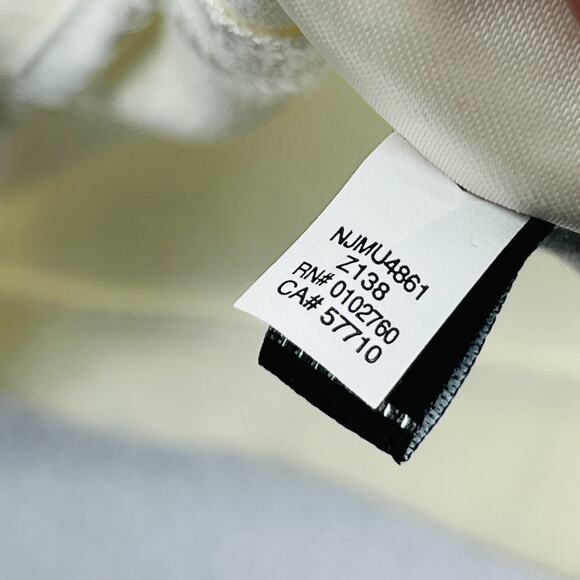 KATE SPADE Top 2 Ponte Sleeveless Peplum Blouse Rayon Blend Tank V-Neck White - Picture 9 of 12